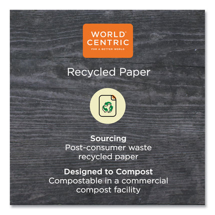 100 Percent Pcw Recycled Paper Towels, 1-Ply, 9 X 9, Natural, 250/pack, 16 Packs/carton
