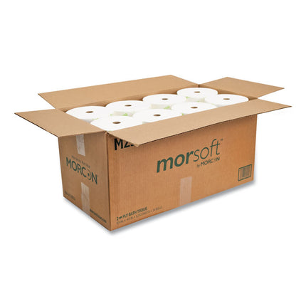 Small Core Bath Tissue, Septic Safe, 2-Ply, White, 1,250/Roll, 24 Rolls/Carton