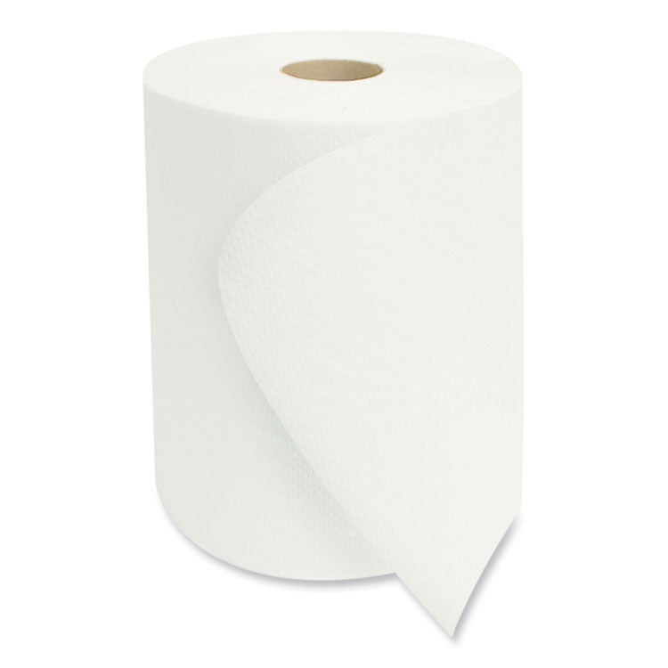 Morsoft Universal Roll Towels, 1-Ply, 8" x 800 ft, White, 6 Rolls/Carton