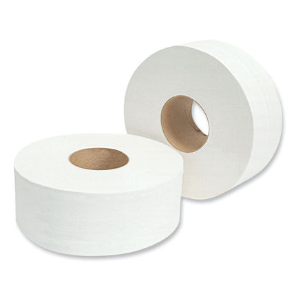 Jumbo Bath Tissue, Septic Safe, 2-Ply, White, 3.3" x 1,000 ft, 12/Carton