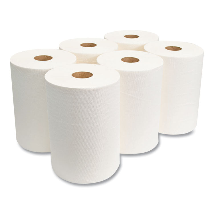 10 Inch TAD Roll Towels, 1-Ply, 10" x 500 ft, White, 6 Rolls/Carton