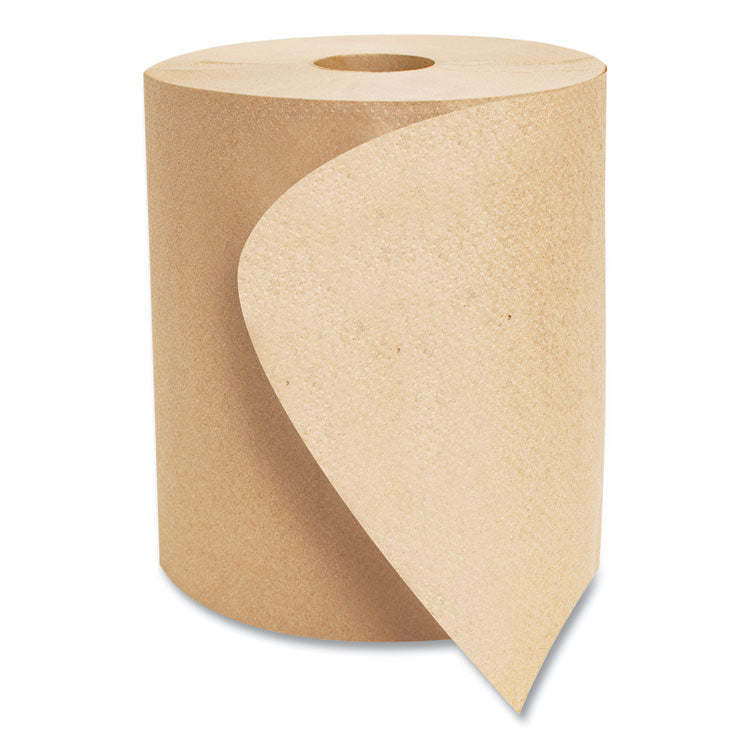 Morsoft Universal Roll Towels, 1-Ply, 8" x 800 ft, Brown, 6 Rolls/Carton