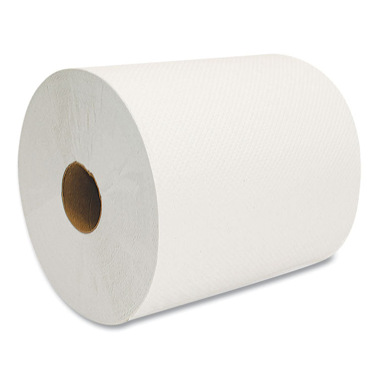 Morsoft Universal Roll Towels, 1-Ply, 8" x 800 ft, White, 6 Rolls/Carton