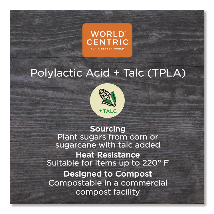 TPLA Compostable Cutlery, Knife, Plastic, White, 1,000/Carton