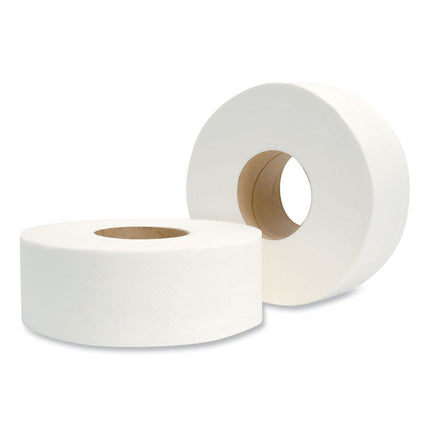 Jumbo Bath Tissue, Septic Safe, 2-Ply, White, 3.3" x 500 ft, 12/Carton