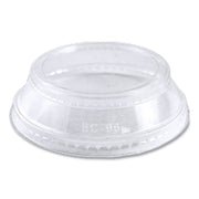 PLA Clear Cold Cup Lids, Dome Lid, Fits 9 oz to 24 oz Parfait Cups, Plastic, Clear, 1,000/Carton