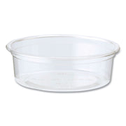 PLA Clear Cold Cups, Flat Style, 2 oz, Plastic, Clear, 2,000/Carton