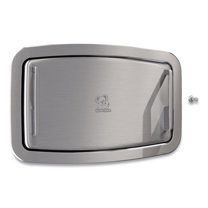 Baby Changing Station, Recessed Horizontal Mount, 37.06 X 21.63, Gray