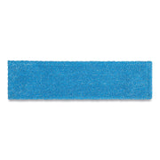 Adaptable Flat Mop Pads, Microfiber, 19.5 X 5.5, Blue