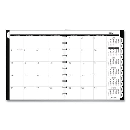 Move-A-Page Academic Weekly/Monthly Planners, 11 x 9, Black Cover, 12-Month (July to June): 2024 to 2025