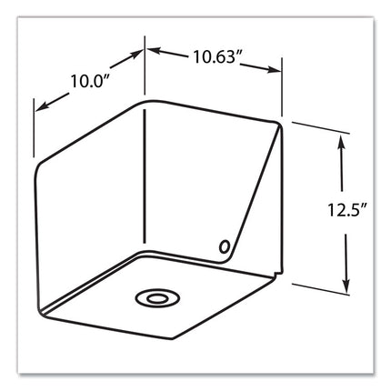 In-Sight Sr. Center Pull Dispenser, 10.65 X 10 X 12.5, Smoke