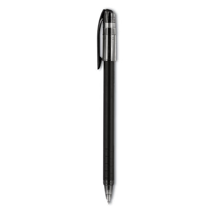 Jetstream 101 Hybrid Gel Pen, Stick, Bold 1 mm, Black Ink, Black Barrel, Dozen