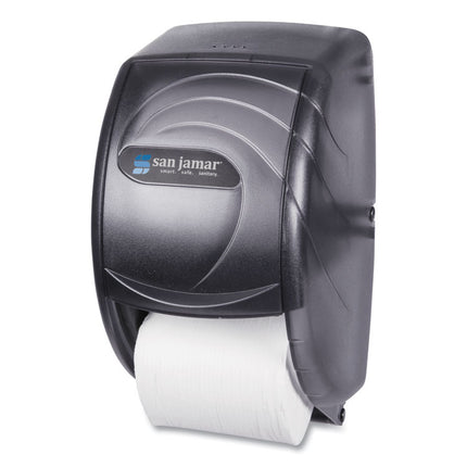 Duett Standard Bath Tissue Dispenser, Oceans, 7.5 x 7 x 12.75, Transparent Black Pearl