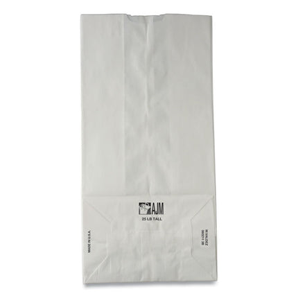 Grocery Paper Bags, #2 Size, 4.13" x 2.63" x 7.88", White, 500/Bundle