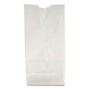 Grocery Paper Bags, #6 Size, 5.88" x 3.63" x 11", White, 500/Bundle