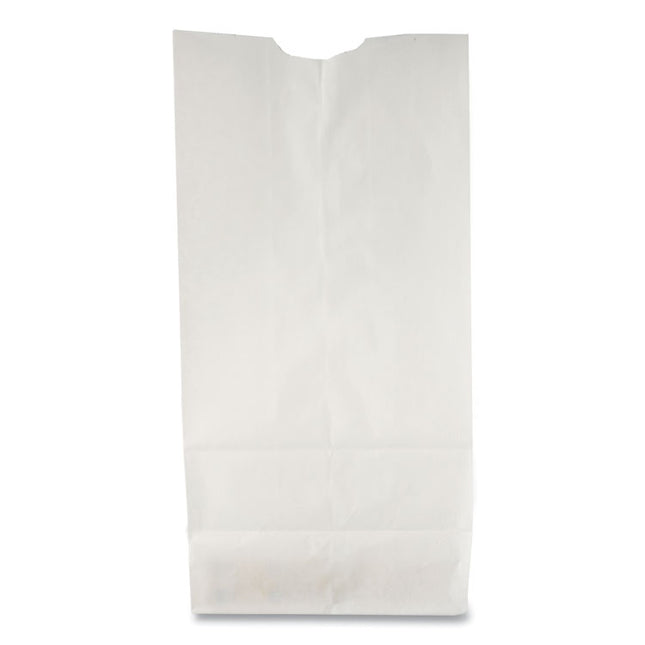 Grocery Paper Bags, #6 Size, 5.88" x 3.63" x 11", White, 500/Bundle