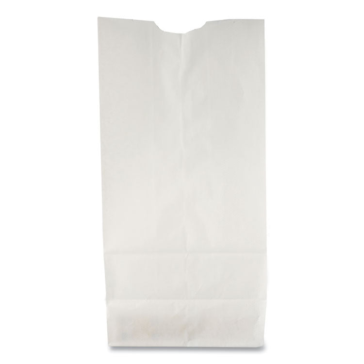 Grocery Paper Bags, #6 Size, 5.88" x 3.63" x 11", White, 500/Bundle