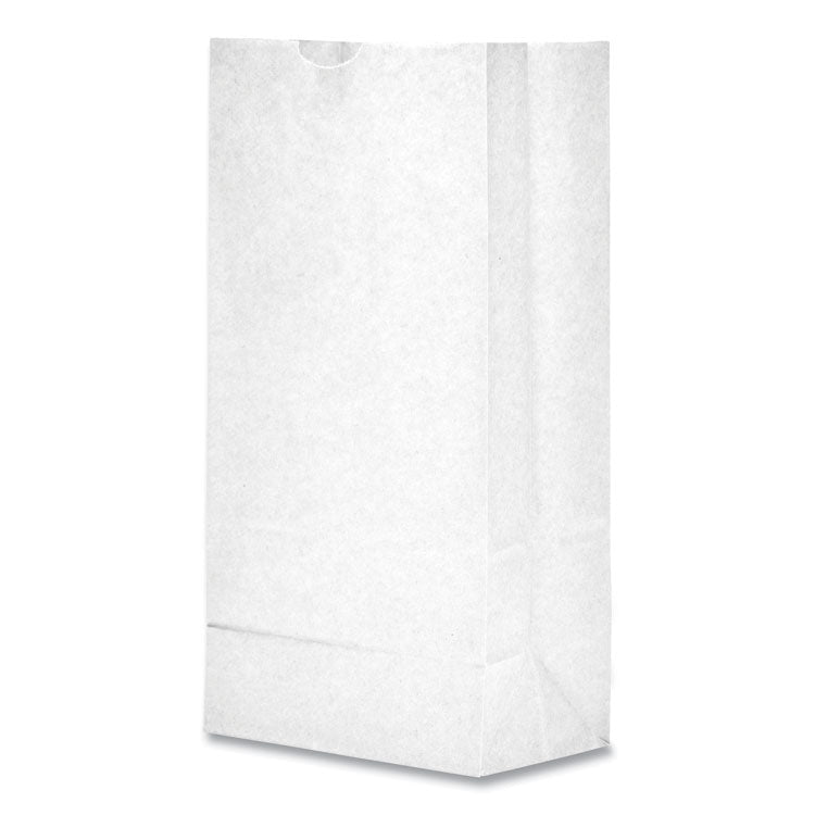Grocery Paper Bags, #6 Size, 5.88" x 3.63" x 11", White, 500/Bundle