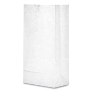 Grocery Paper Bags, #8 Size, 6" x 3.88" x 12.5", White, 500/Bundle