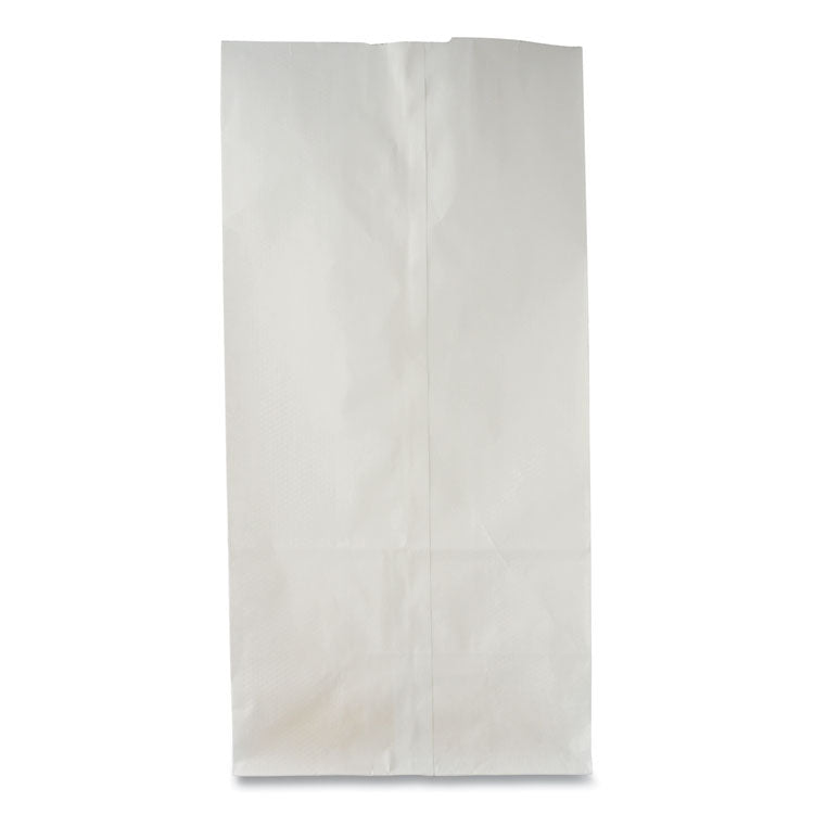 Grocery Paper Bags, #8 Size, 6" x 3.88" x 12.5", White, 500/Bundle