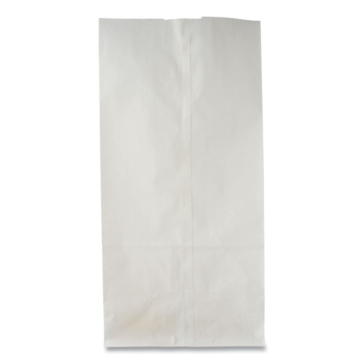 Grocery Paper Bags, #10 Size, 7" x 4.38" x 13.75", White, 500/Bundle