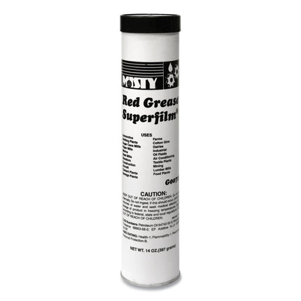 NLGI #2 Red Grease, 14 oz Tube, 48/Carton