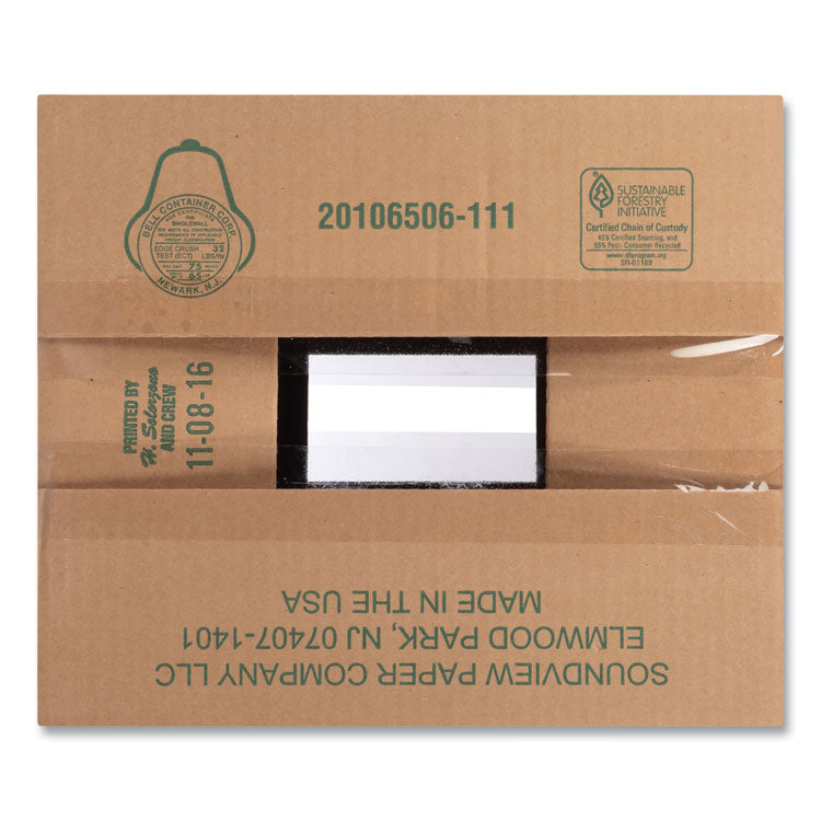 100% Recycled Lunch Napkins, 1-Ply, 11.4 X 12.5, White, 400/pack