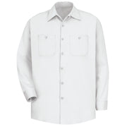 Red Kap® Men's Long Sleeve Wrinkle-Resistant Cotton Work Shirt / SC30WH