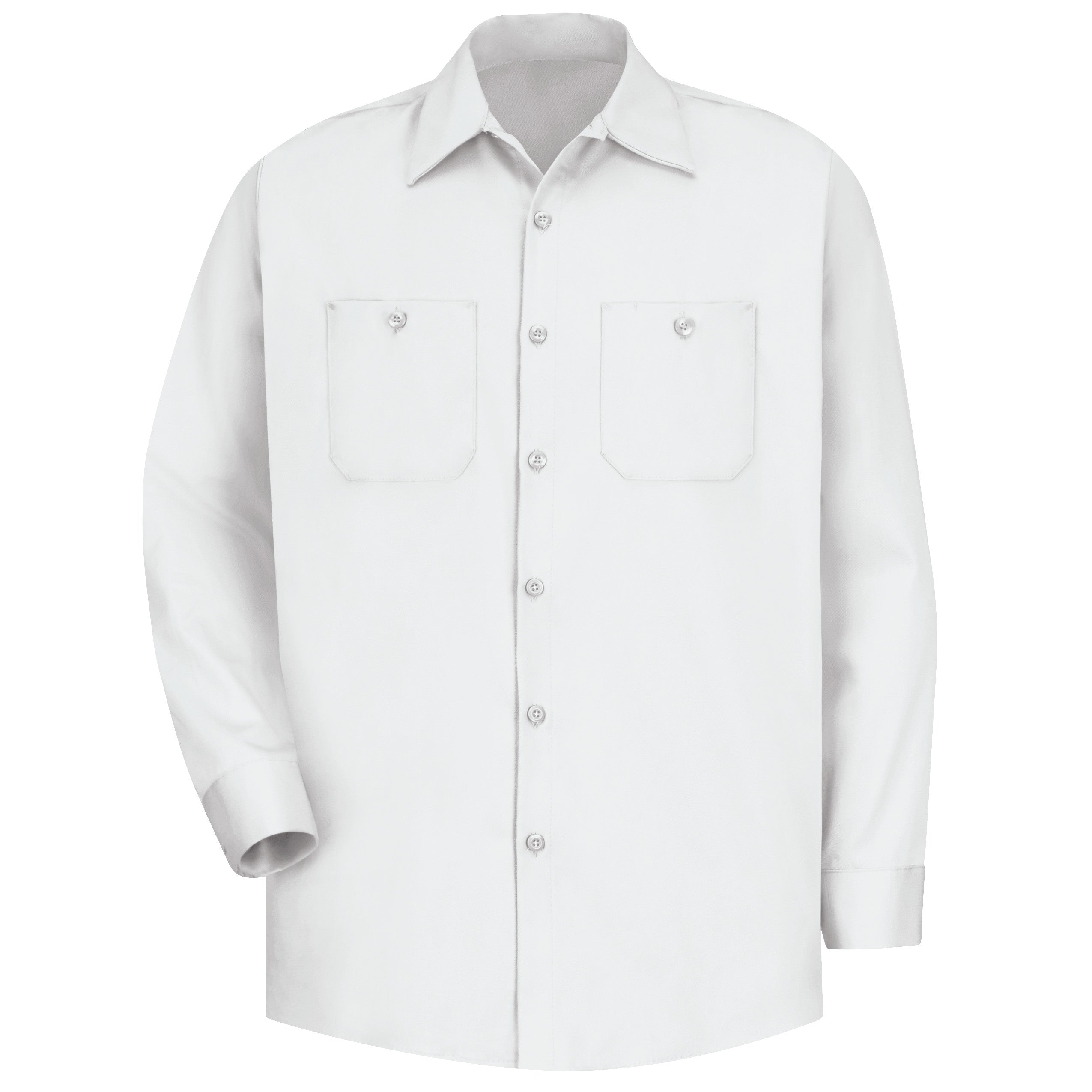 Red Kap® Men's Long Sleeve Wrinkle-Resistant Cotton Work Shirt / SC30WH