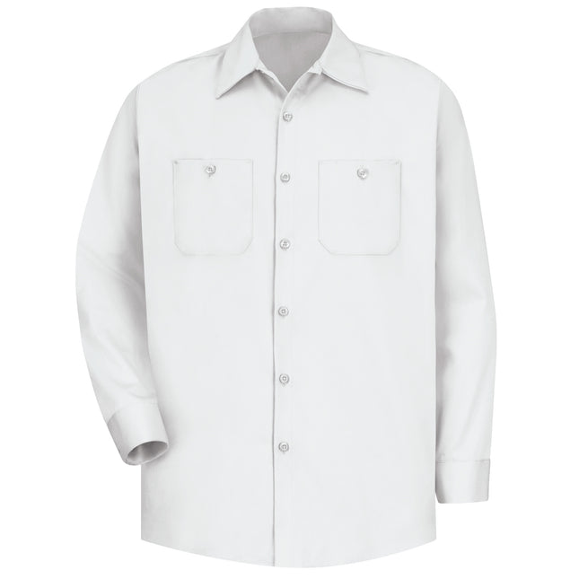 Red Kap® Men's Long Sleeve Wrinkle-Resistant Cotton Work Shirt / SC30WH