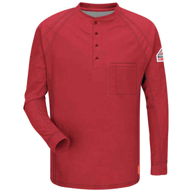 Bulwark® iQ Series® Comfort Knit Men's FR Henley / QT20RD