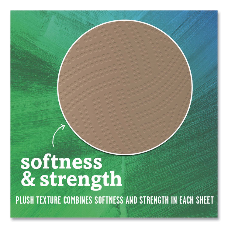 Natural Unbleached 100% Recycled Paper Kitchen Towel Rolls, 2-Ply, Individually Wrapped, 11 x 9, 120/Roll, 30 Rolls/Carton