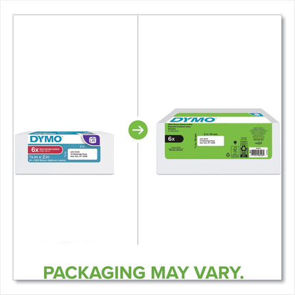LW Address Labels, 0.75" x 2", White, 500 Labels/Roll, 6 Rolls/Pack