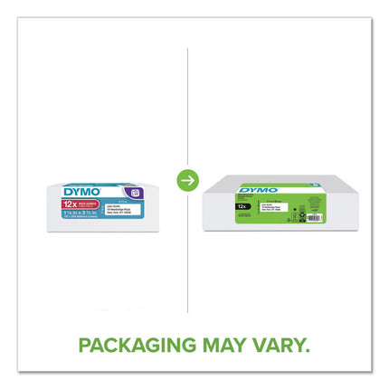LW Address Labels, 1.13" x 3.5", White, 350 Labels/Roll, 12 Rolls/Pack