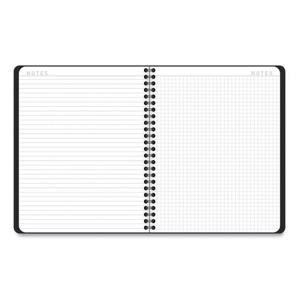 Contemporary Lite Weekly/Monthly Planner, 8.75 x 7, Black Simulated Leather Cover, 12-Month (Jan to Dec): 2025