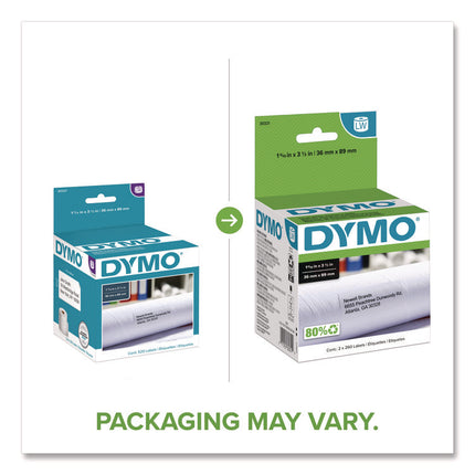Labelwriter Address Labels, 1.4" X 3.5", White, 260 Labels/roll, 2 Rolls/pack