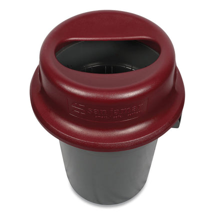 KatchAll Flatware Retriever, 44 gal Capacity, 24.63 dia x 8.13h, Burgundy