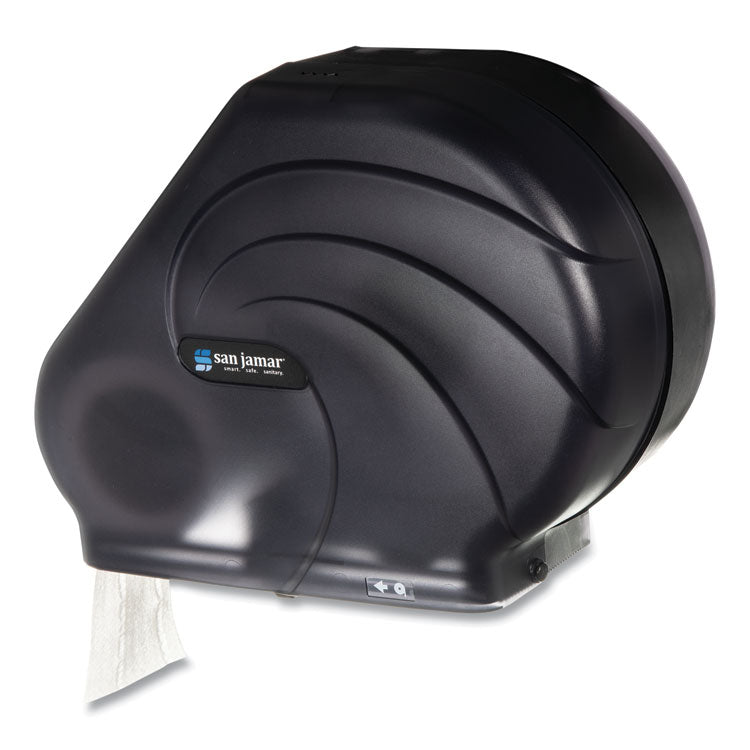 Oceans Reserva Jumbo Tissue Dispenser with Stub, 16.75 x 5.5 x 12.25, Black Pearl