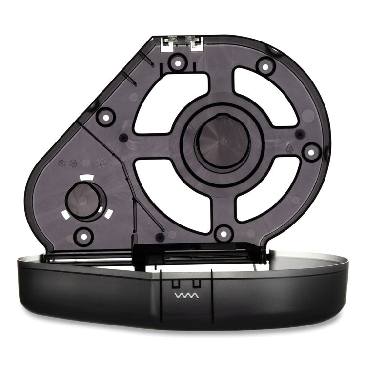 Oceans Reserva Jumbo Tissue Dispenser with Stub, 16.75 x 5.5 x 12.25, Black Pearl