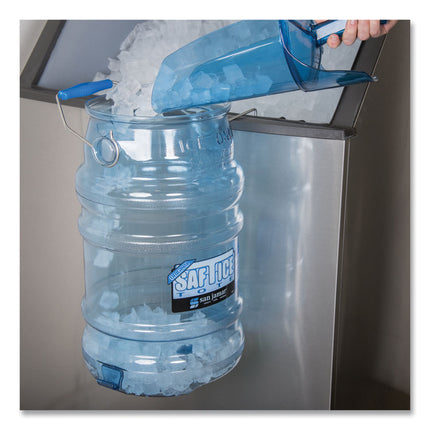 Saf-T-Ice Tote, 6 gal, Transparent Blue