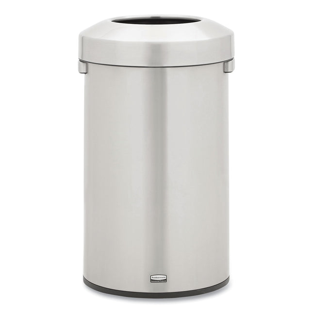 Refine Series Waste Receptacle, 23 gal, Plastic/Stainless Steel
