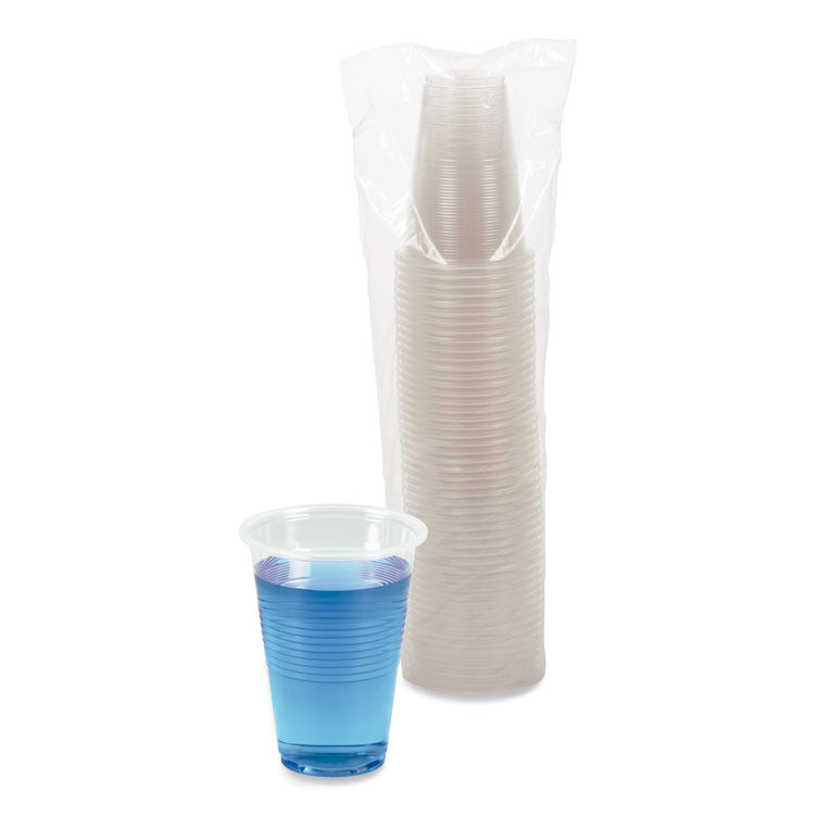 Translucent Plastic Cold Cups, 16 oz, 50/Sleeve, 20 Sleeves/Carton