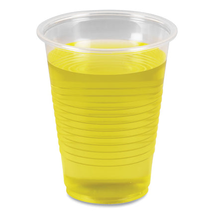 Translucent Plastic Cold Cups, 7 oz, 100/Sleeve, 25 Sleeves/Carton
