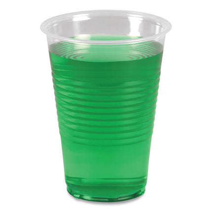 Translucent Plastic Cold Cups, 14 oz, 50/Sleeve, 20 Sleeves/Carton