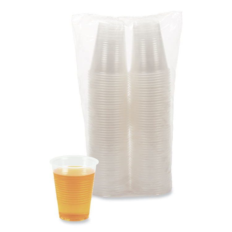 Translucent Plastic Cold Cups, 10 oz, 100/Sleeve, 10 Sleeves/Carton