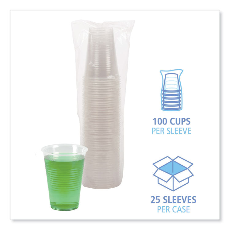 Translucent Plastic Cold Cups, 14 oz, 50/Sleeve, 20 Sleeves/Carton
