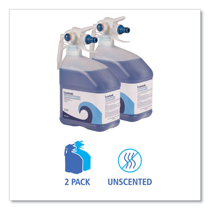 PDC Glass Cleaner, Unscented, 3 L Bottle, 2/Carton