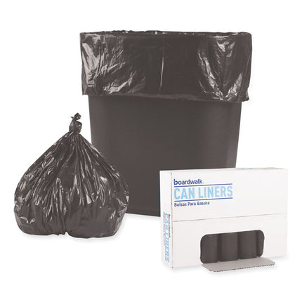 Low-Density Waste Can Liners, 4 gal, 0.35 mil, 17" x 17", Black, Perforated Roll, 50 Bags/Roll, 20 Rolls/Carton