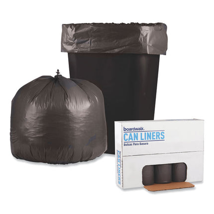 Low-Density Waste Can Liners, 30 gal, 0.95 mil, 30" x 36", Gray, Perforated Roll, 25 Bags/Roll, 4 Rolls/Carton