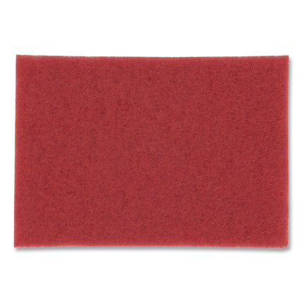 Low-Speed Buffer Floor Pads 5100, 12 X 18, Red, 20/carton